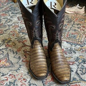R Watson Alligator Boots 9 EE